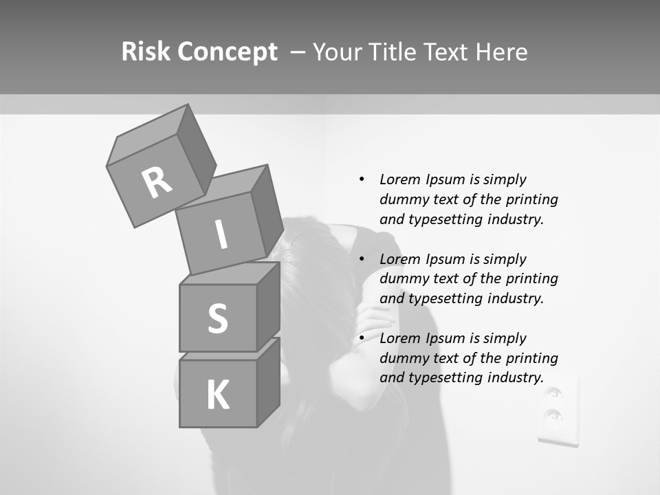 Concept Illness Stressed PowerPoint Template