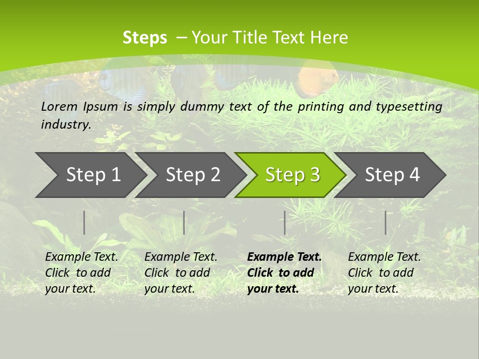 Underwater Fish Bright PowerPoint Template