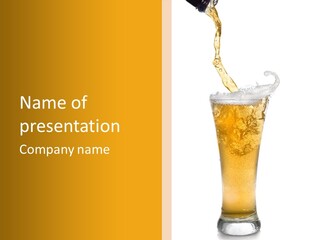 Bottle Bubble Bar PowerPoint Template