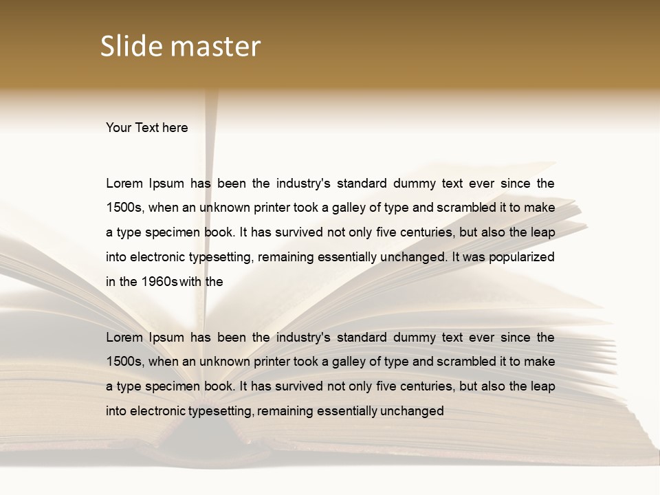 Retro Arrangement Novel PowerPoint Template