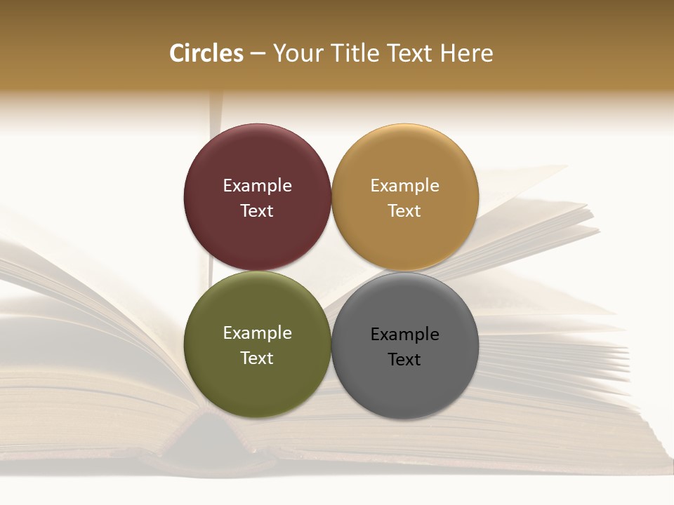 Retro Arrangement Novel PowerPoint Template