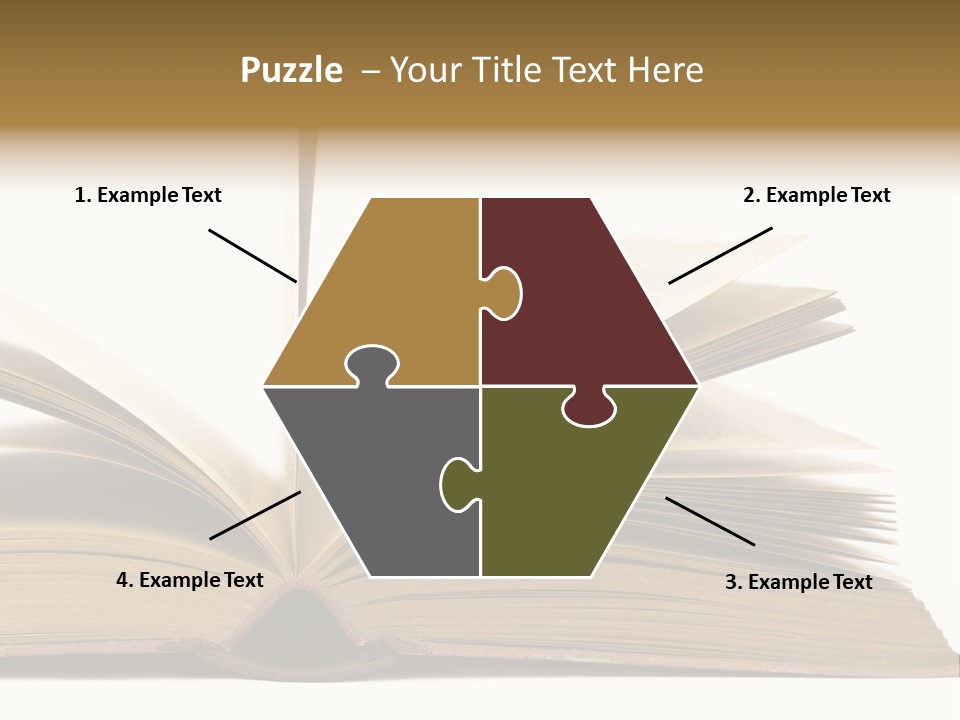 Retro Arrangement Novel PowerPoint Template