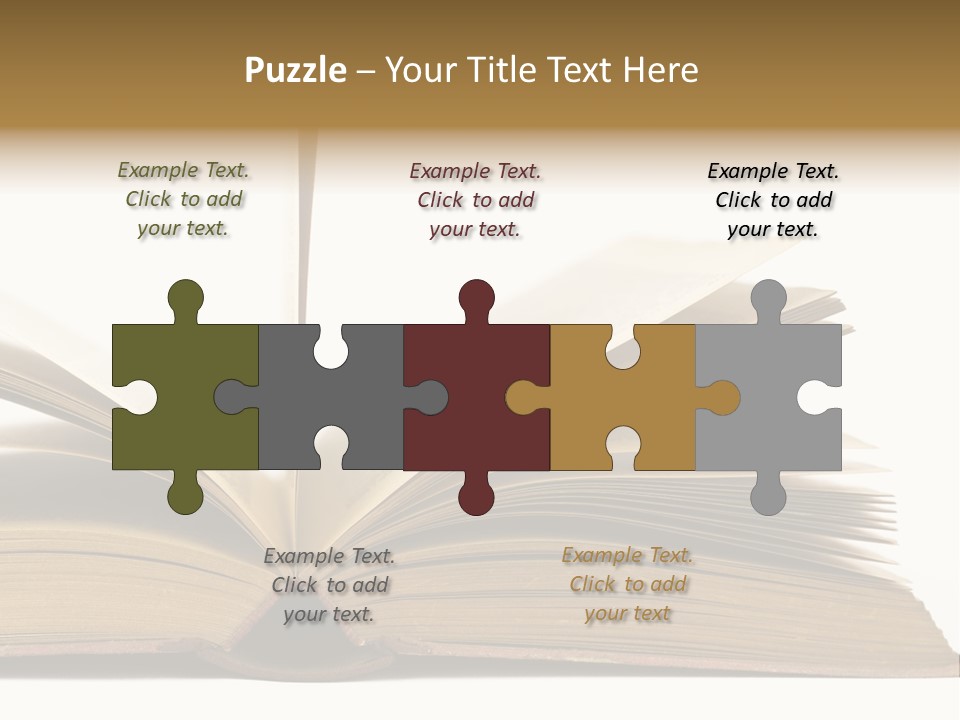 Retro Arrangement Novel PowerPoint Template