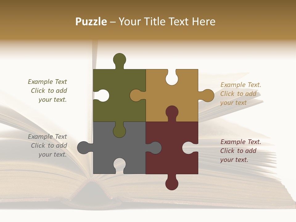 Retro Arrangement Novel PowerPoint Template