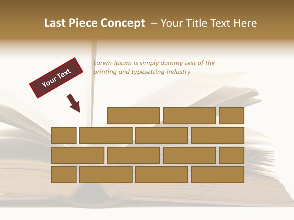 Retro Arrangement Novel PowerPoint Template