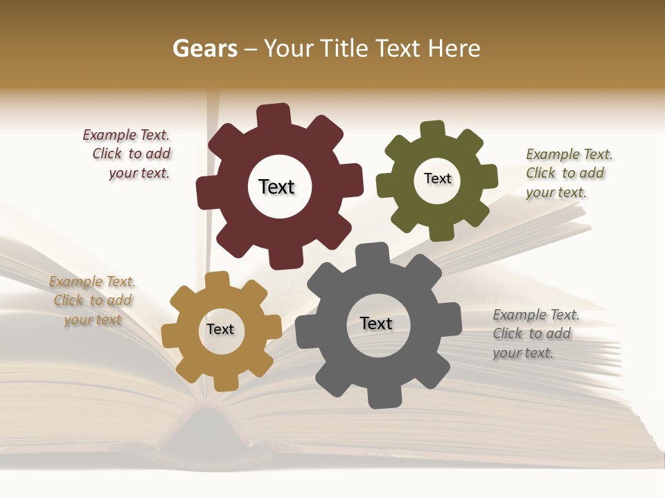 Retro Arrangement Novel PowerPoint Template