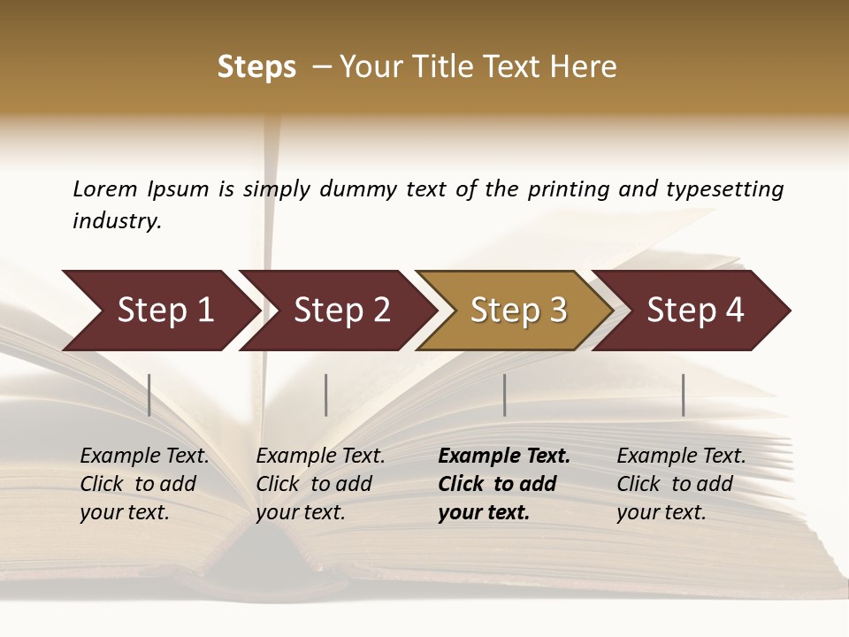 Retro Arrangement Novel PowerPoint Template