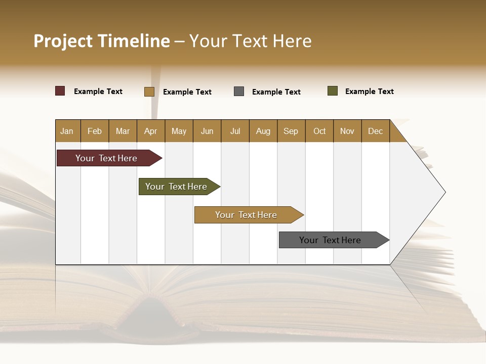 Retro Arrangement Novel PowerPoint Template