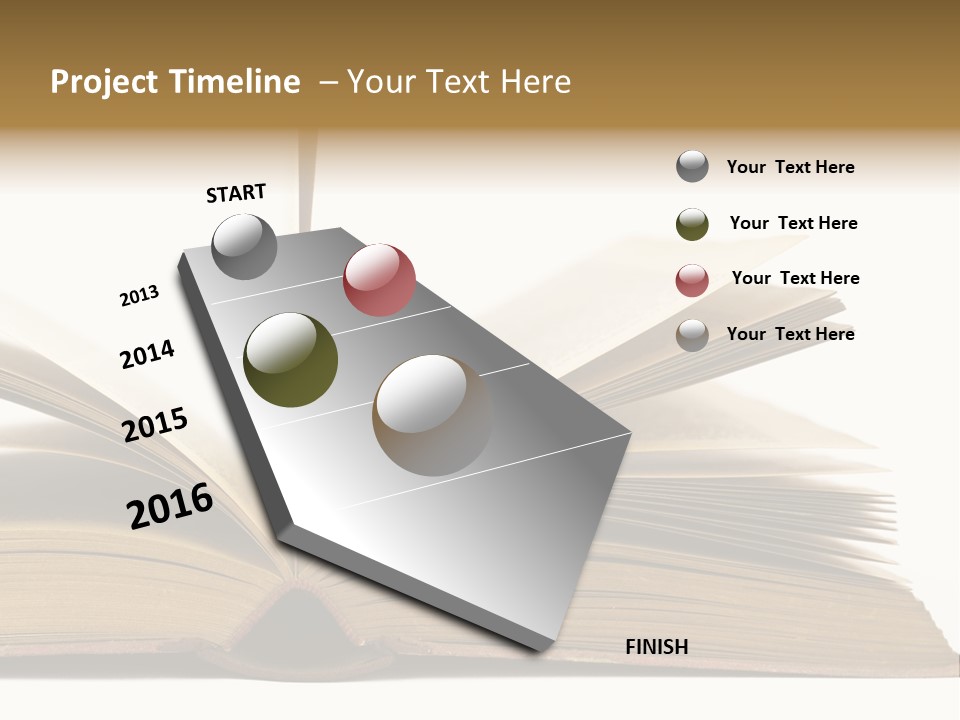 Retro Arrangement Novel PowerPoint Template