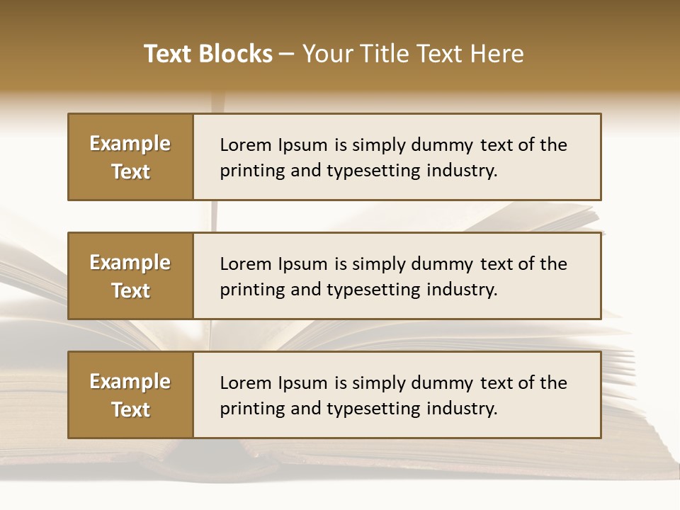 Retro Arrangement Novel PowerPoint Template