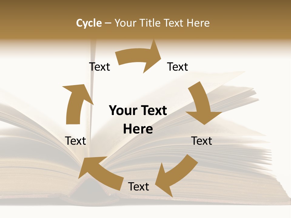 Retro Arrangement Novel PowerPoint Template