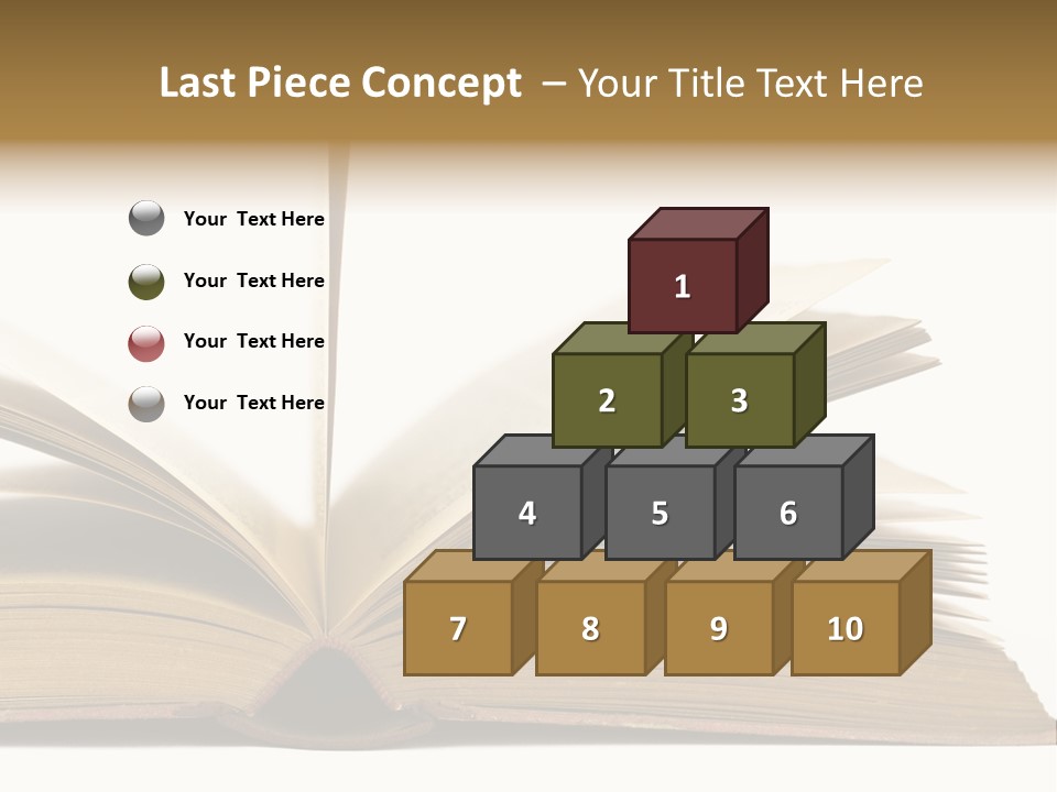 Retro Arrangement Novel PowerPoint Template