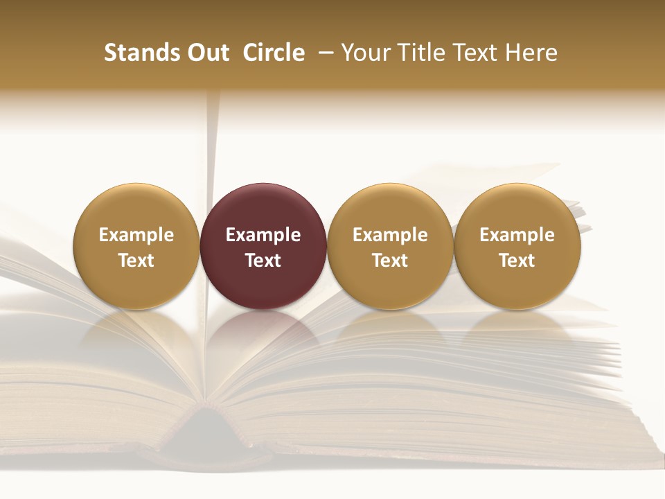 Retro Arrangement Novel PowerPoint Template