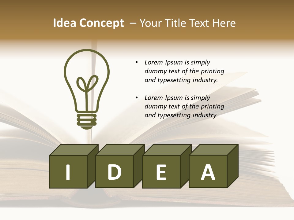 Retro Arrangement Novel PowerPoint Template