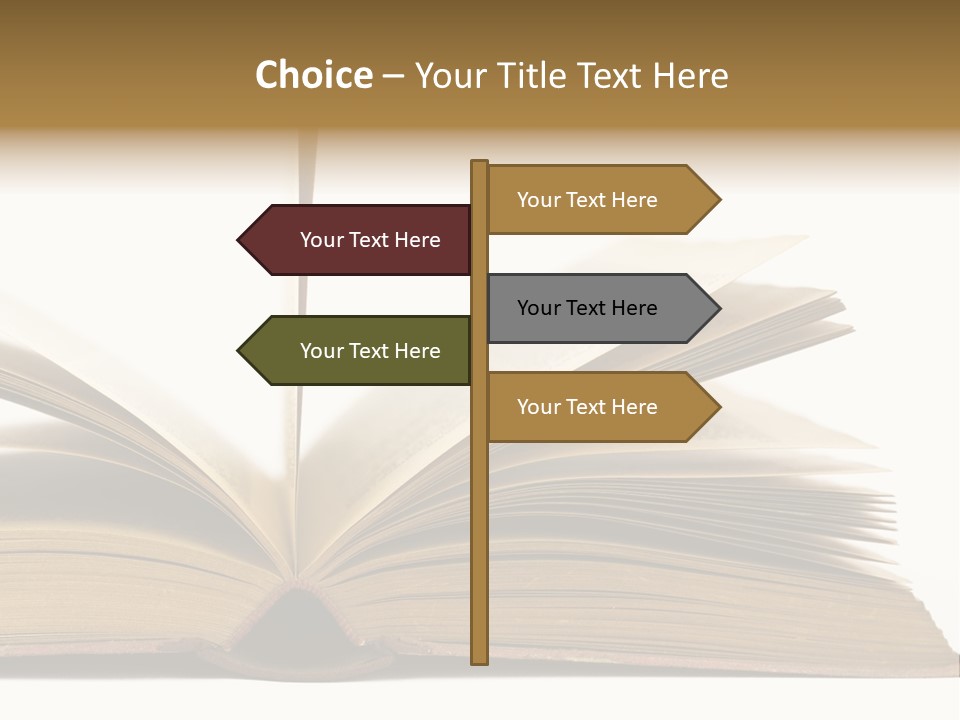 Retro Arrangement Novel PowerPoint Template