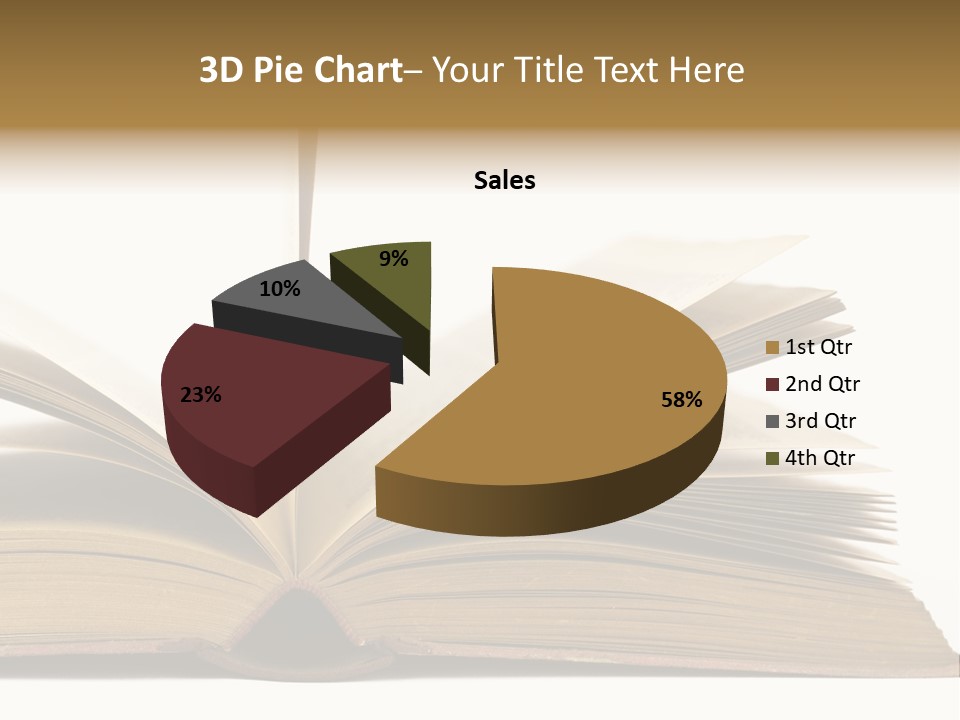 Retro Arrangement Novel PowerPoint Template