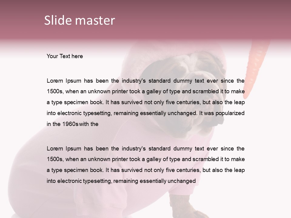 Puppy Animal Emotion PowerPoint Template