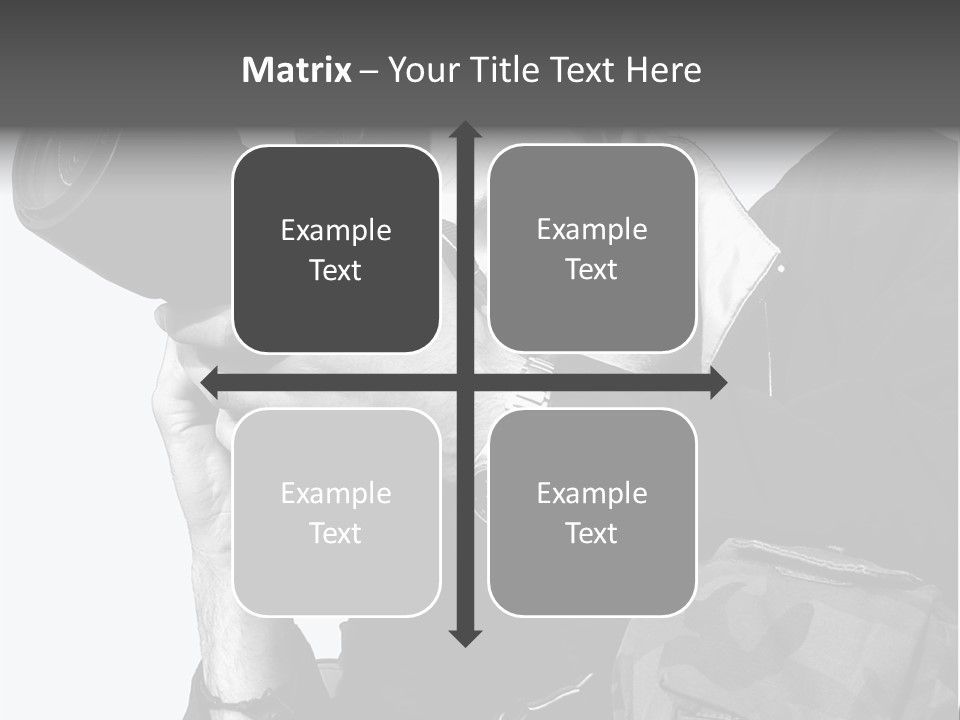 A Man Is Holding A Camera And Taking A Picture PowerPoint Template