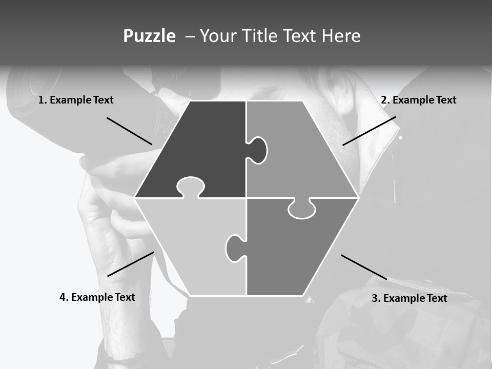 A Man Is Holding A Camera And Taking A Picture PowerPoint Template