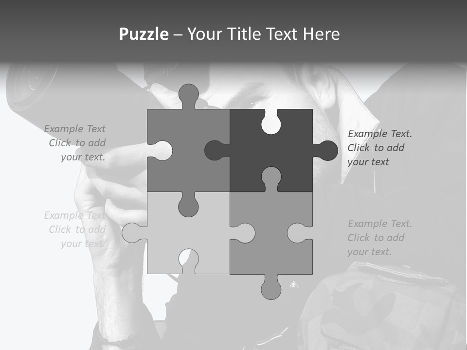 A Man Is Holding A Camera And Taking A Picture PowerPoint Template