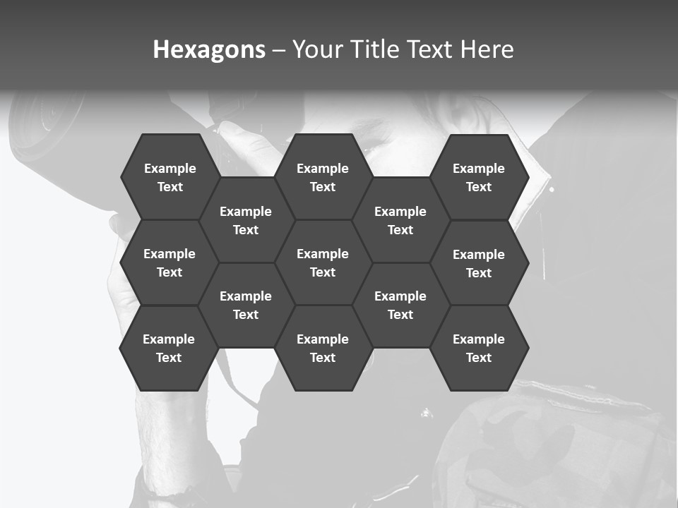 A Man Is Holding A Camera And Taking A Picture PowerPoint Template