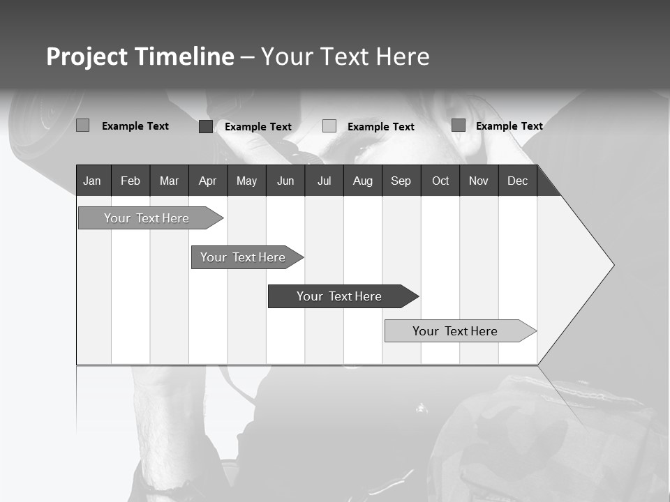 A Man Is Holding A Camera And Taking A Picture PowerPoint Template