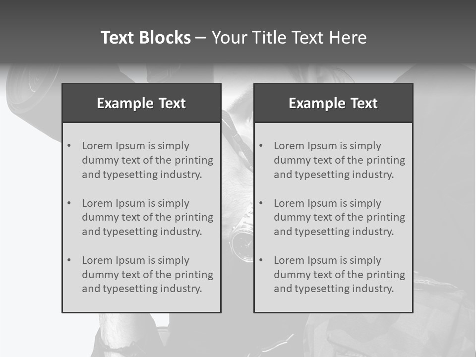 A Man Is Holding A Camera And Taking A Picture PowerPoint Template