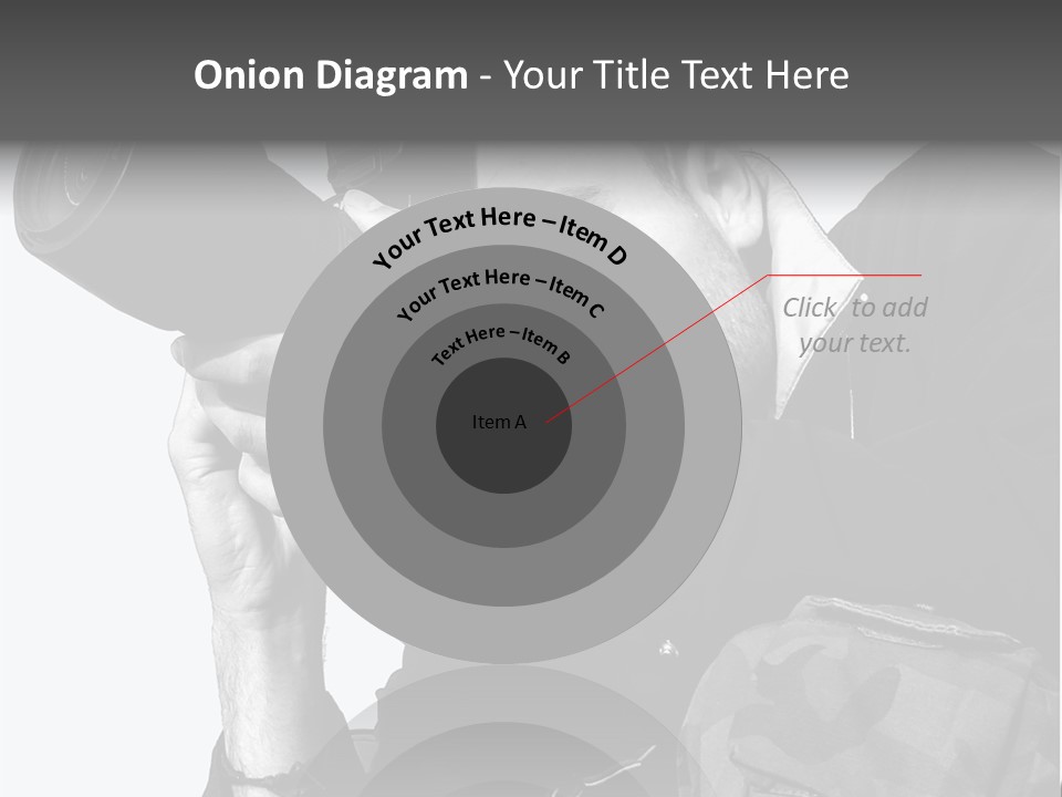 A Man Is Holding A Camera And Taking A Picture PowerPoint Template