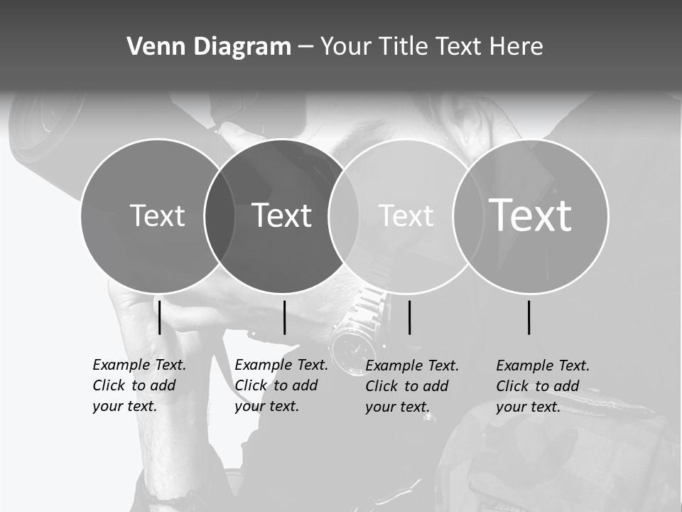 A Man Is Holding A Camera And Taking A Picture PowerPoint Template