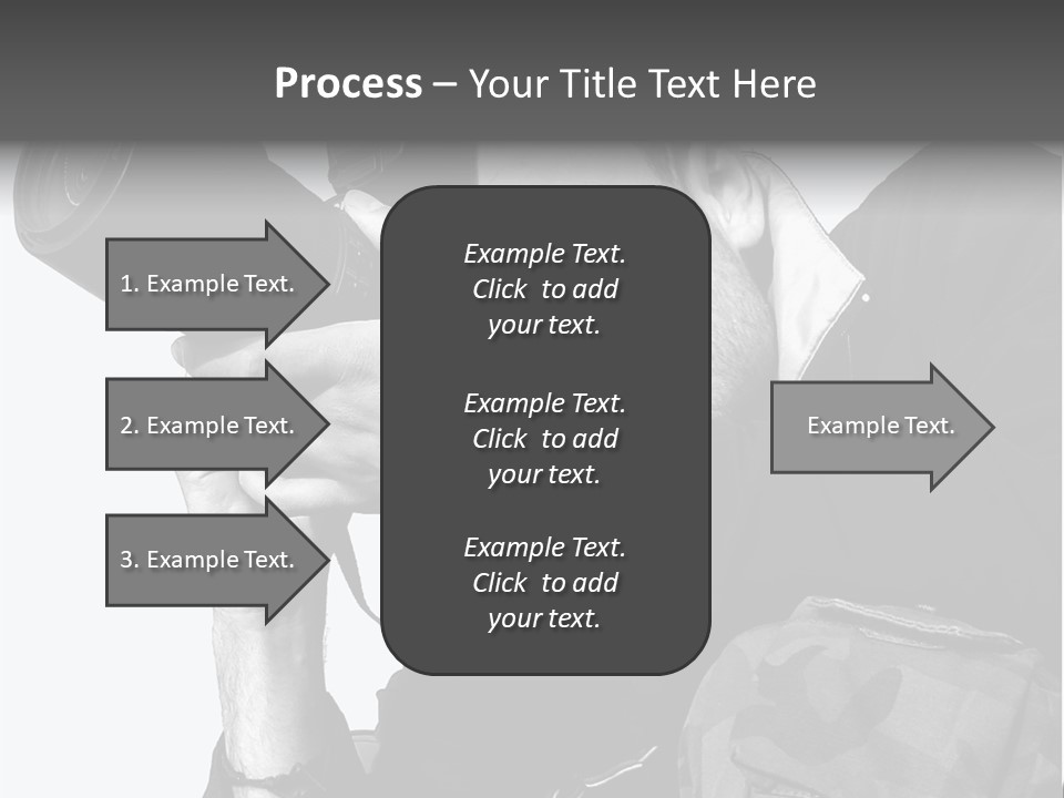 A Man Is Holding A Camera And Taking A Picture PowerPoint Template