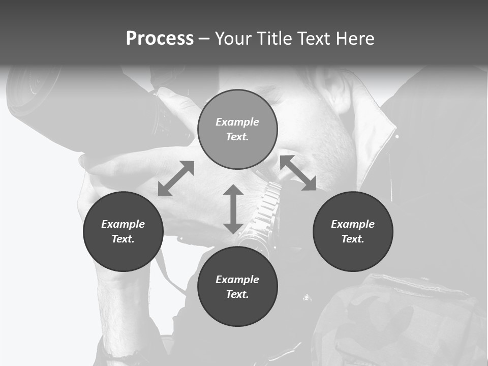 A Man Is Holding A Camera And Taking A Picture PowerPoint Template