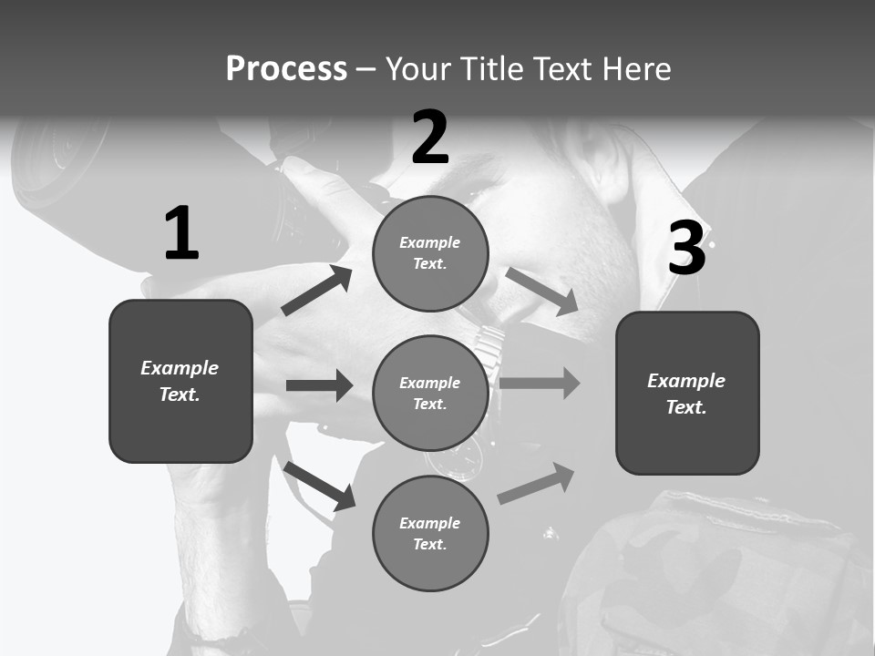 A Man Is Holding A Camera And Taking A Picture PowerPoint Template