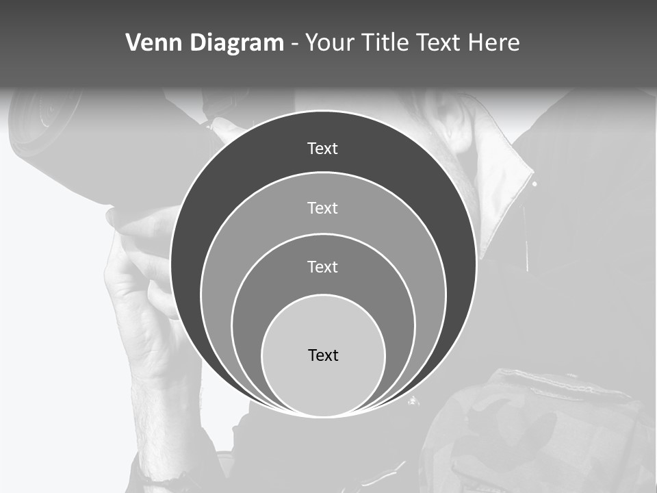 A Man Is Holding A Camera And Taking A Picture PowerPoint Template
