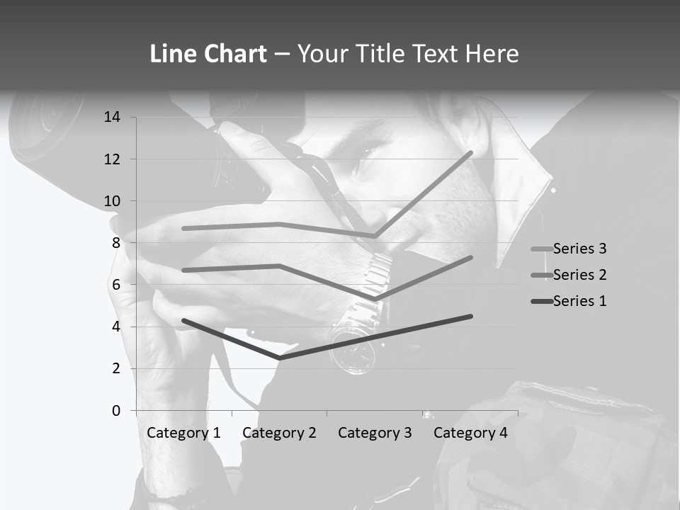A Man Is Holding A Camera And Taking A Picture PowerPoint Template