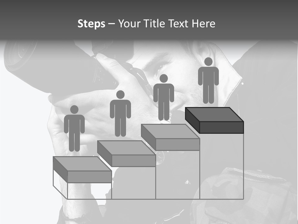 A Man Is Holding A Camera And Taking A Picture PowerPoint Template