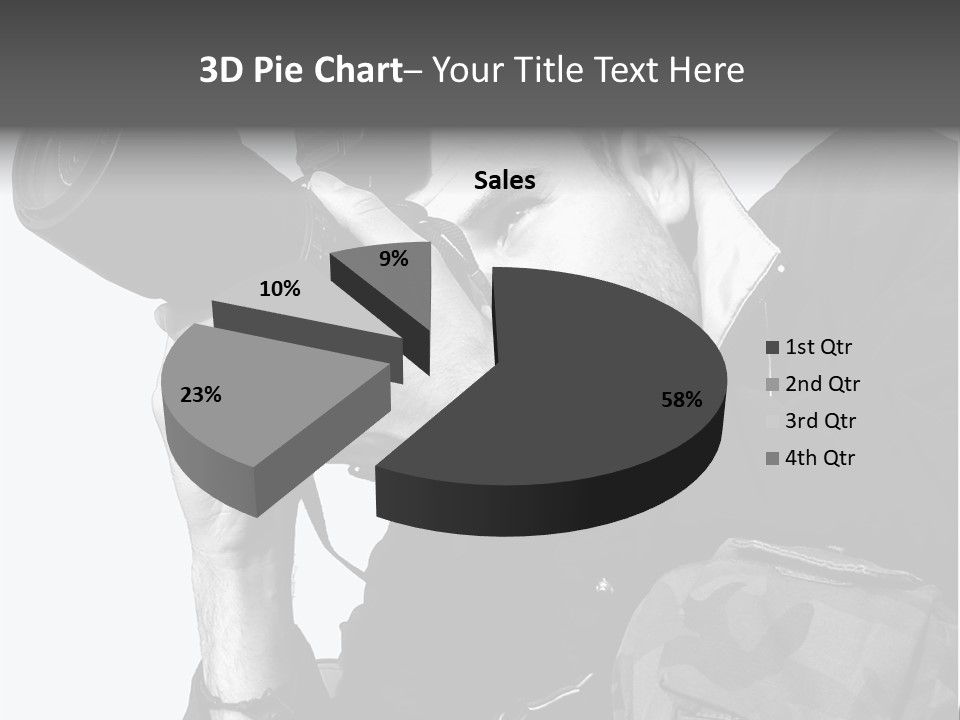 A Man Is Holding A Camera And Taking A Picture PowerPoint Template