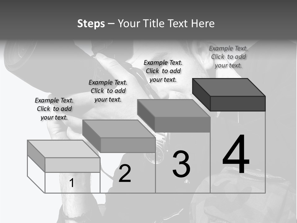 A Man Is Holding A Camera And Taking A Picture PowerPoint Template