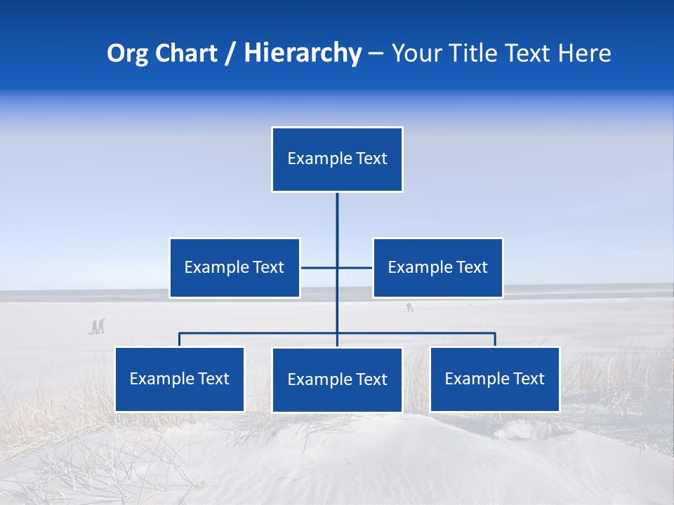 A Sandy Beach With A Person Walking On It PowerPoint Template
