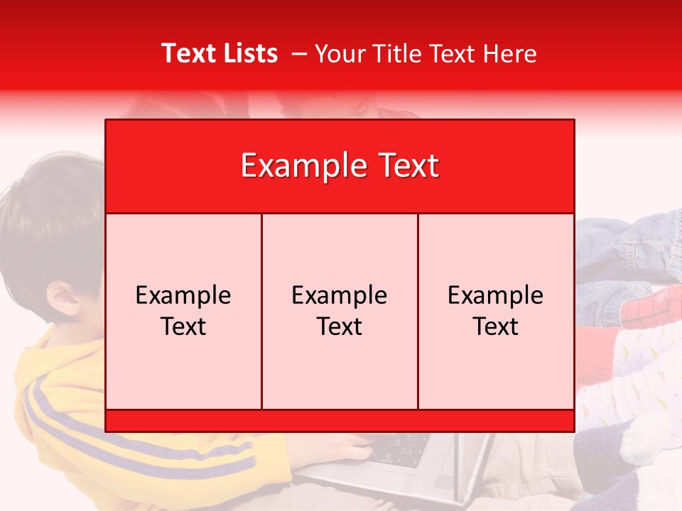 A Group Of Children Playing On A Laptop PowerPoint Template