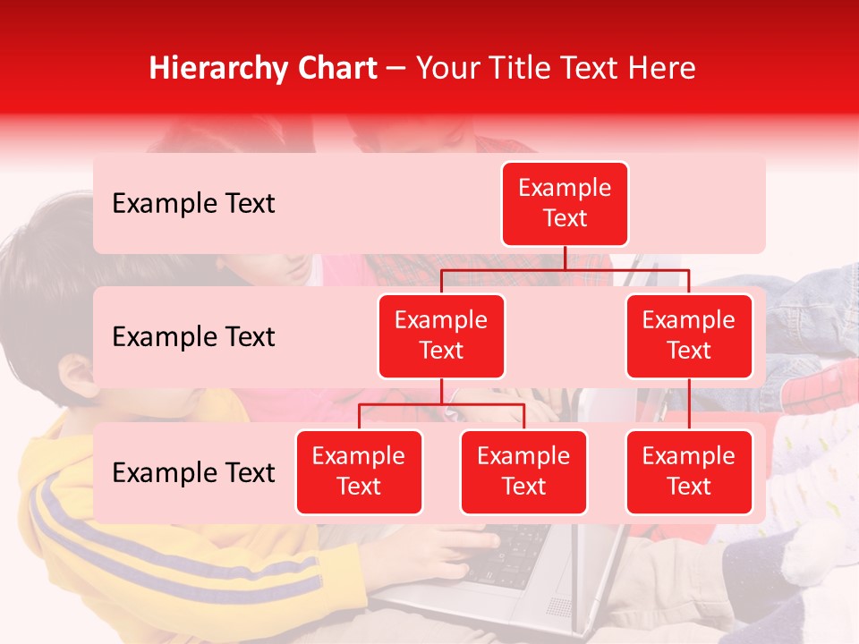 A Group Of Children Playing On A Laptop PowerPoint Template