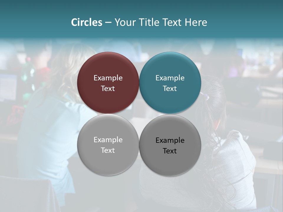 Adult Happy Sitting PowerPoint Template