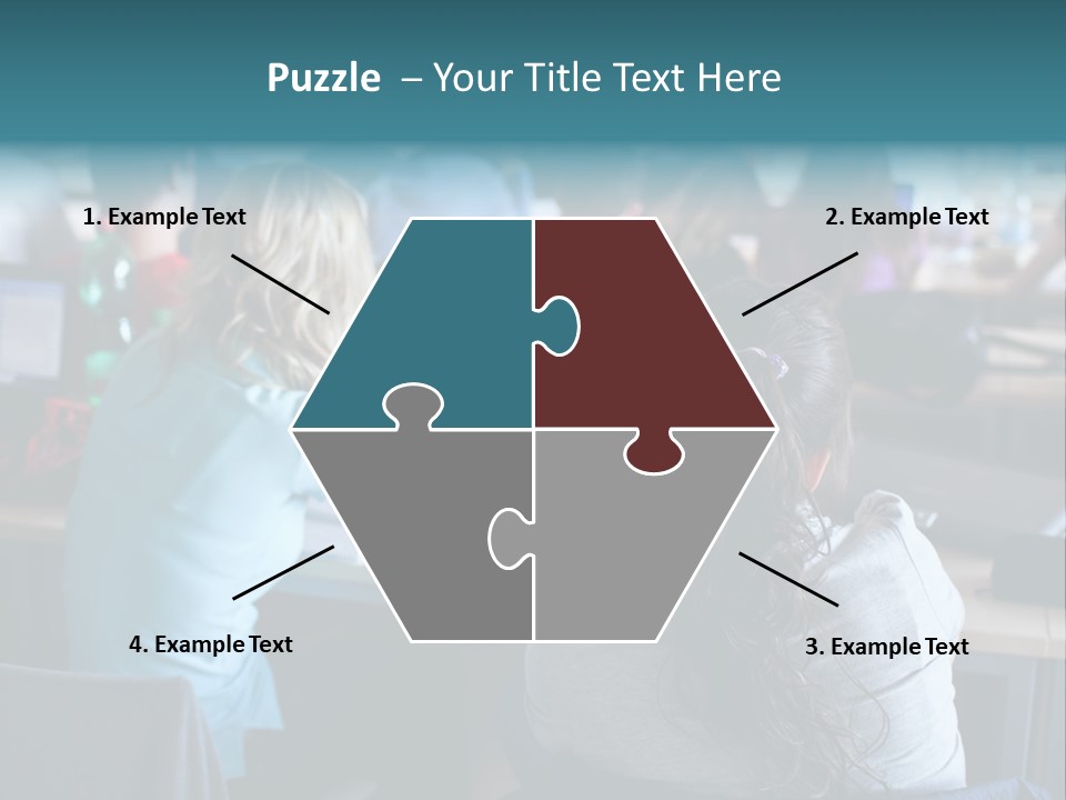 Adult Happy Sitting PowerPoint Template