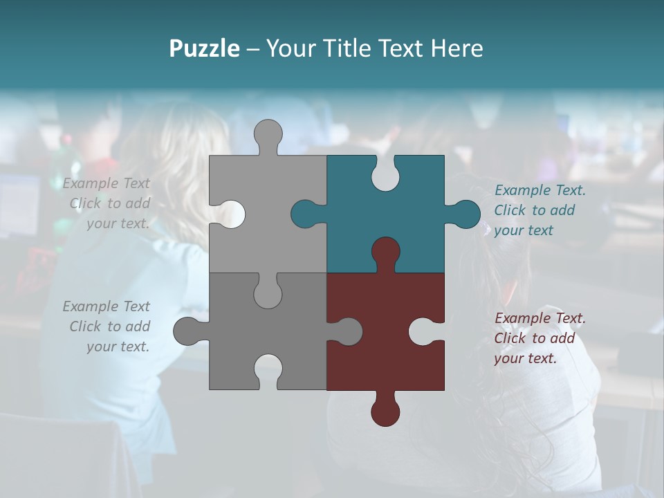 Adult Happy Sitting PowerPoint Template