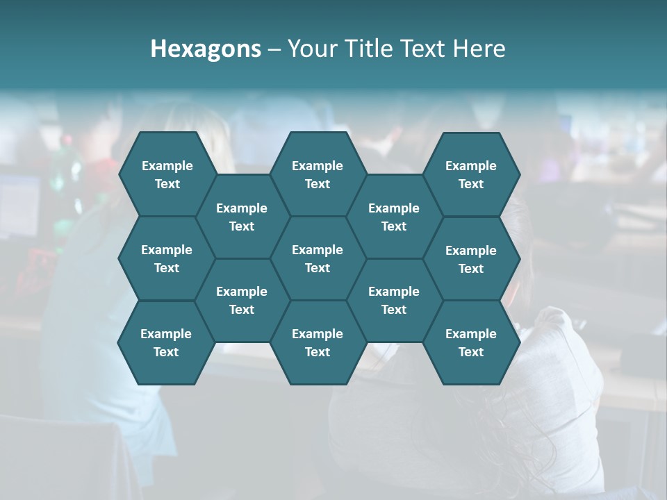 Adult Happy Sitting PowerPoint Template