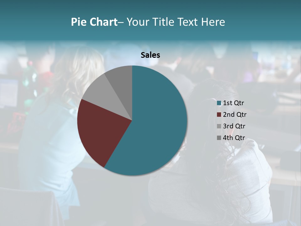 Adult Happy Sitting PowerPoint Template