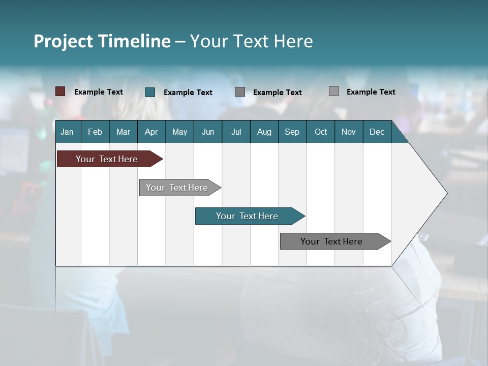 Adult Happy Sitting PowerPoint Template
