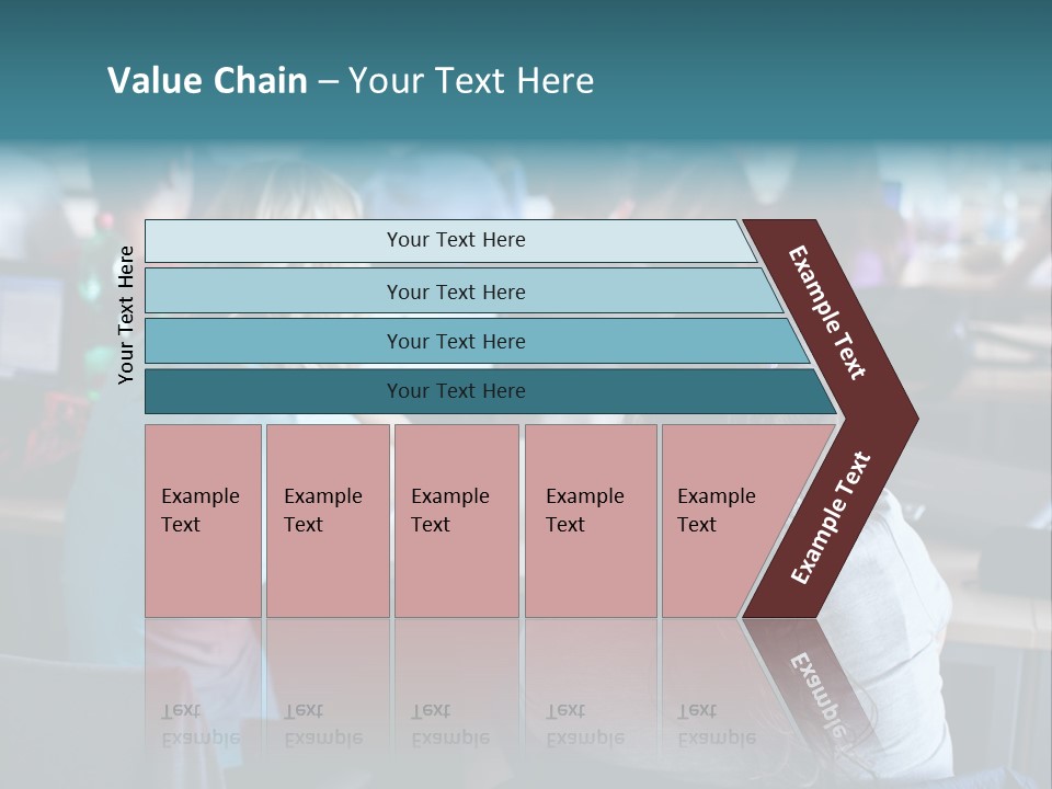 Adult Happy Sitting PowerPoint Template