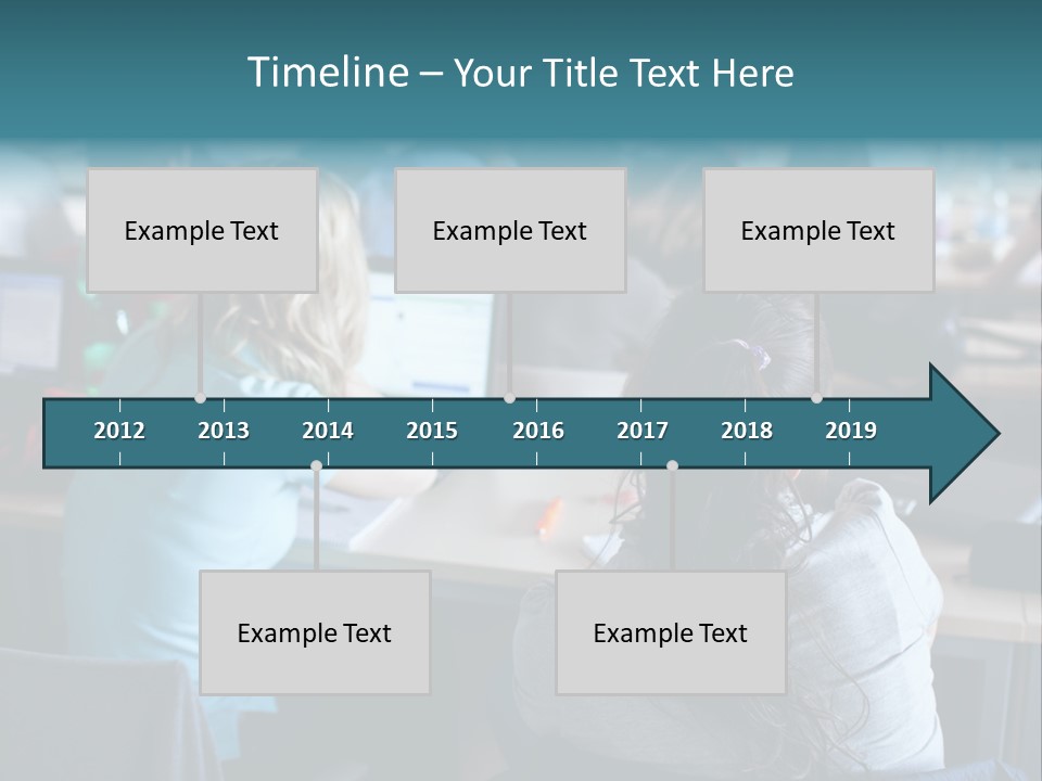 Adult Happy Sitting PowerPoint Template