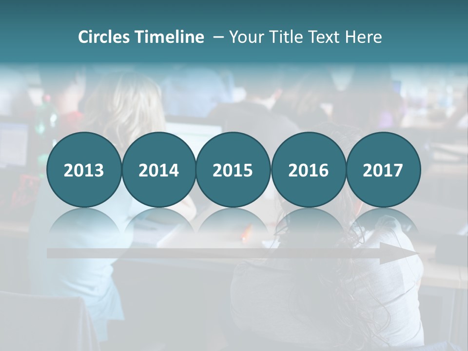 Adult Happy Sitting PowerPoint Template