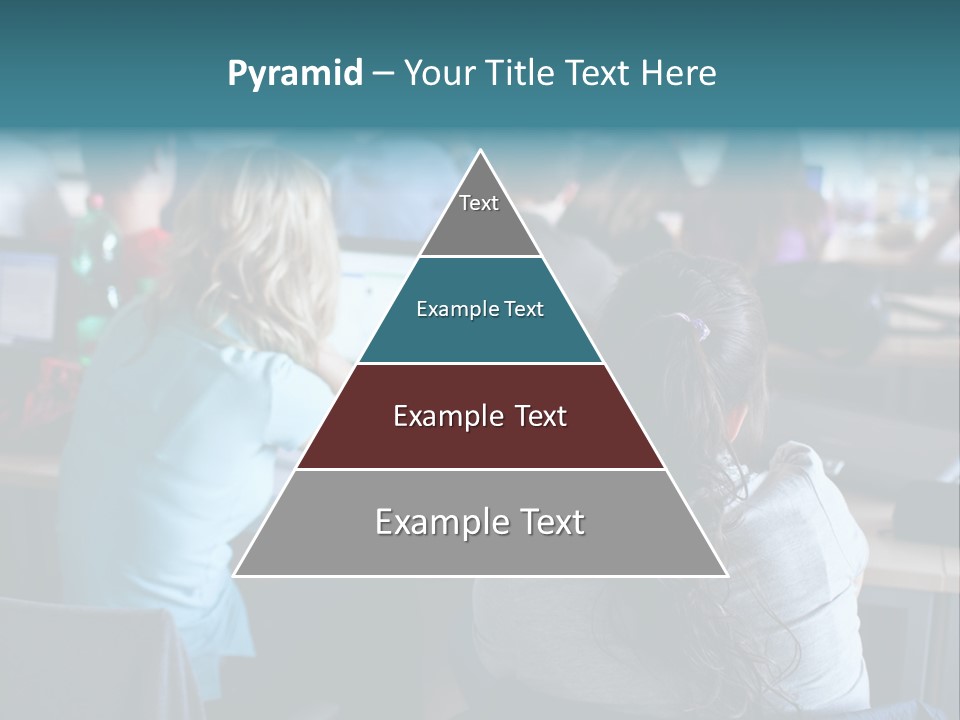 Adult Happy Sitting PowerPoint Template